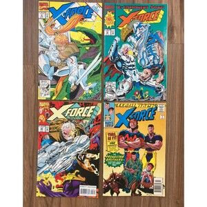 X-Force: Flashback No. -1, No. 6, 18 & 28. (Marvel Comics 1992-97)